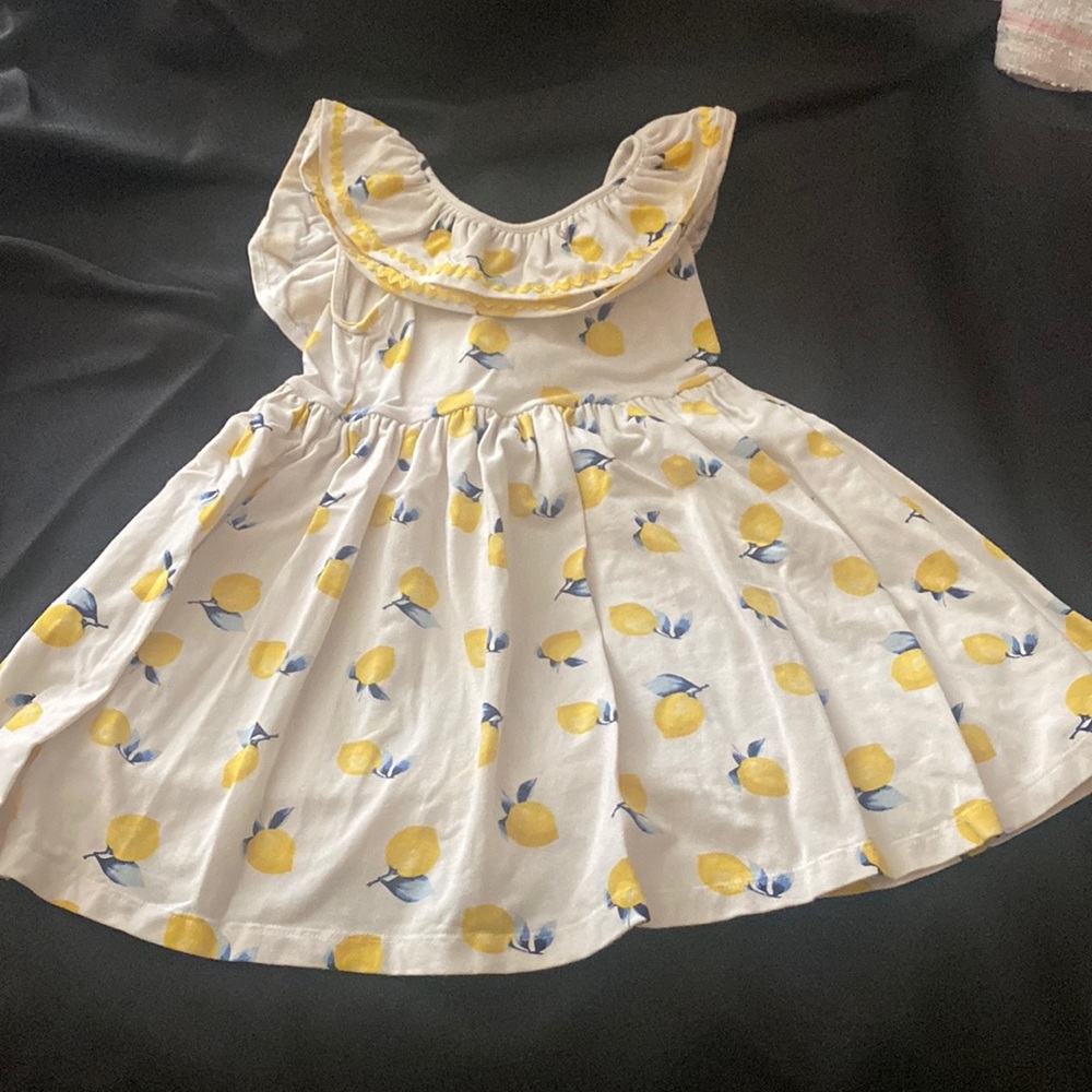 Beautiful white with lemon dress